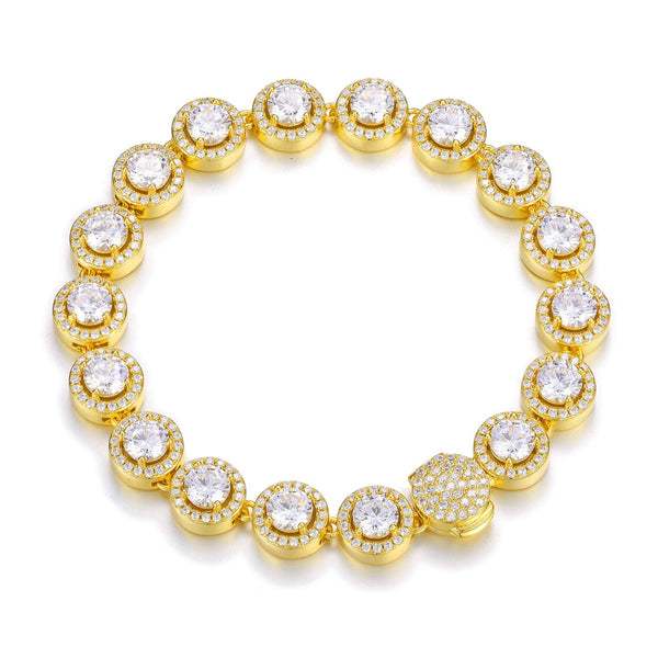 Nocta Vince Round Halo 10MM Tennis Bracelet