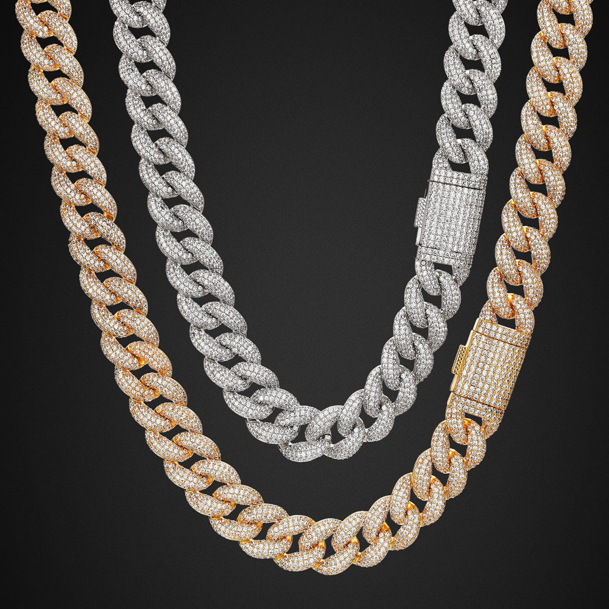 Nocta Vince Fluorite Pavé Cuban Chain