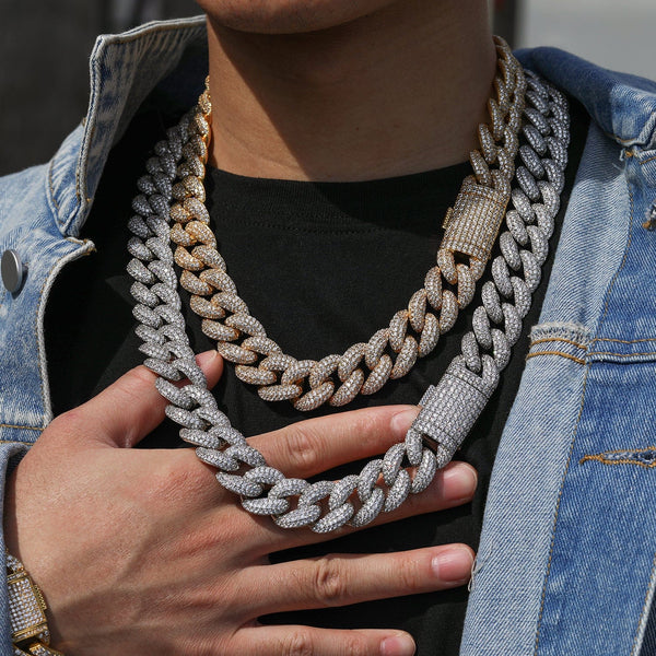 Nocta Vince Fluorite Pavé Cuban Chain