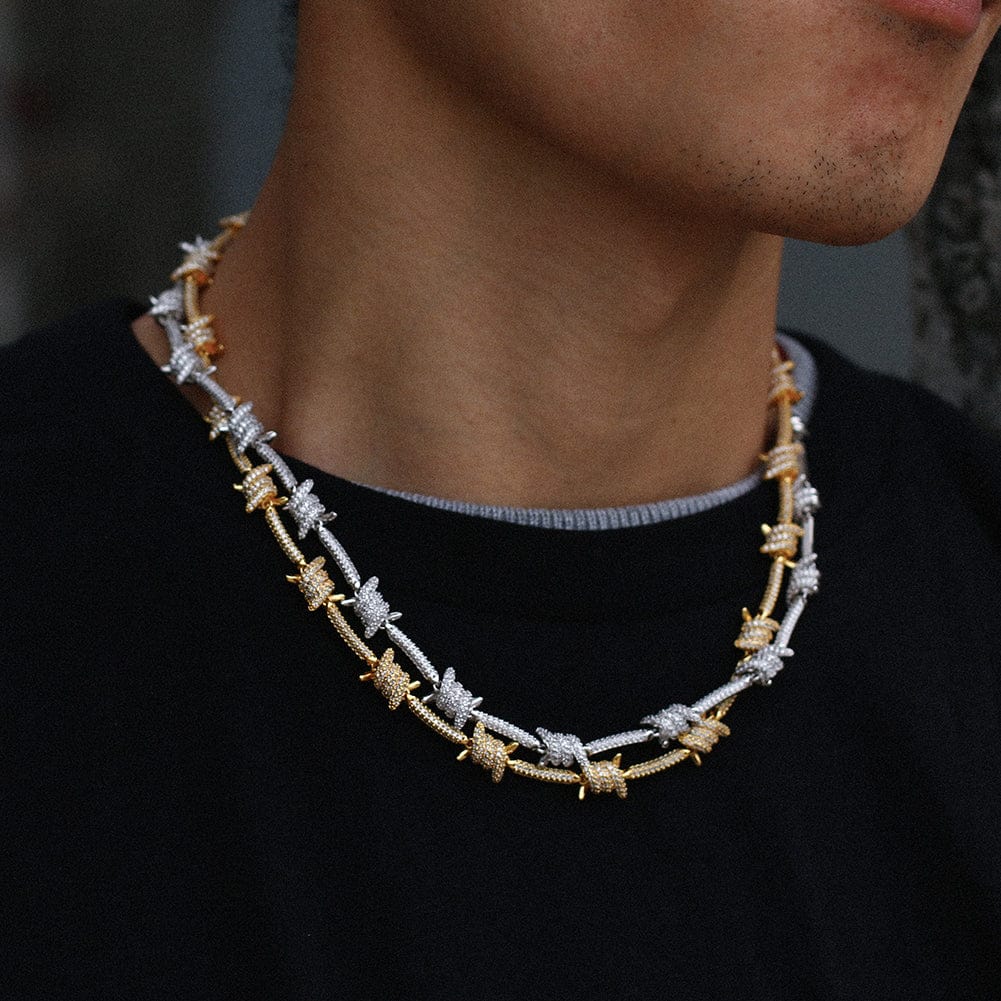 Nocta Vince Knotted-Bar Tennis Chain