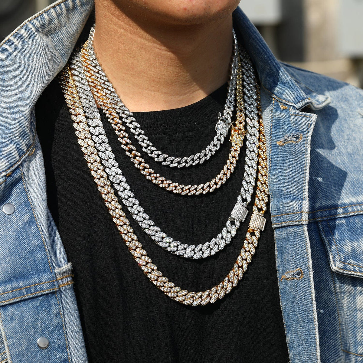 Nocta Vince Rounded Stone Cuban Chain