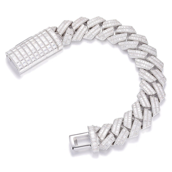 Nocta Vince Tessera 20MM Baguette Cuban Bracelet