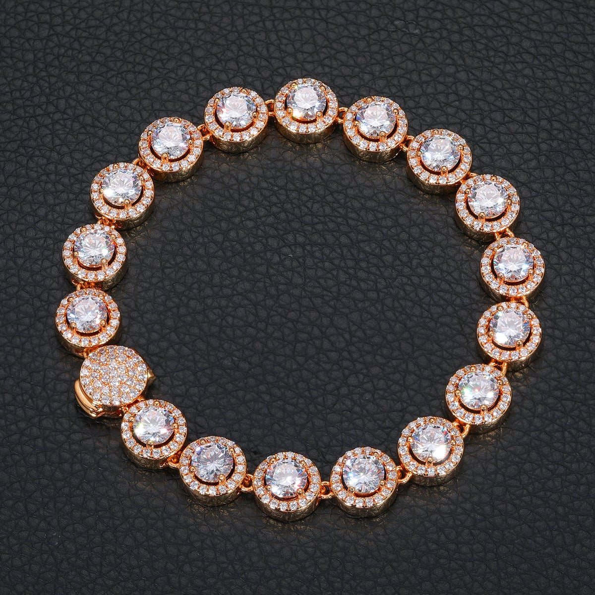 Nocta Vince Round Halo 10MM Tennis Bracelet