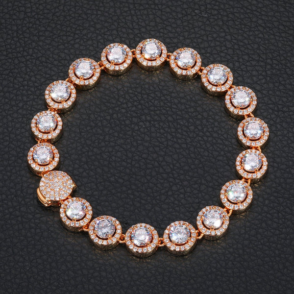 Nocta Vince Round Halo 10MM Tennis Bracelet