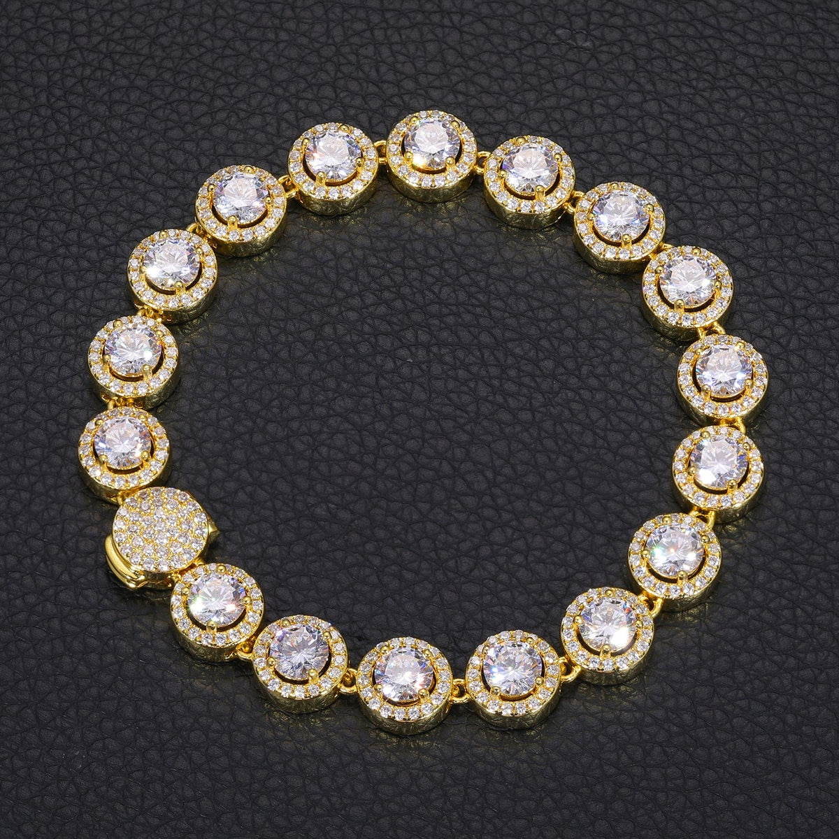 Nocta Vince Round Halo 10MM Tennis Bracelet