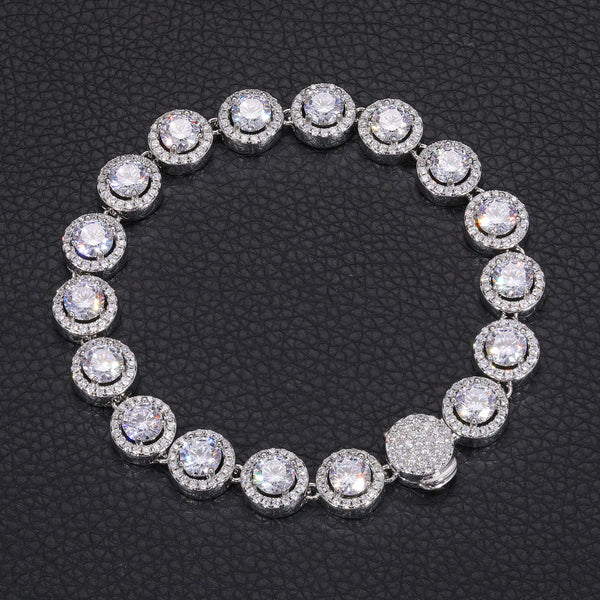 Nocta Vince Round Halo 10MM Tennis Bracelet