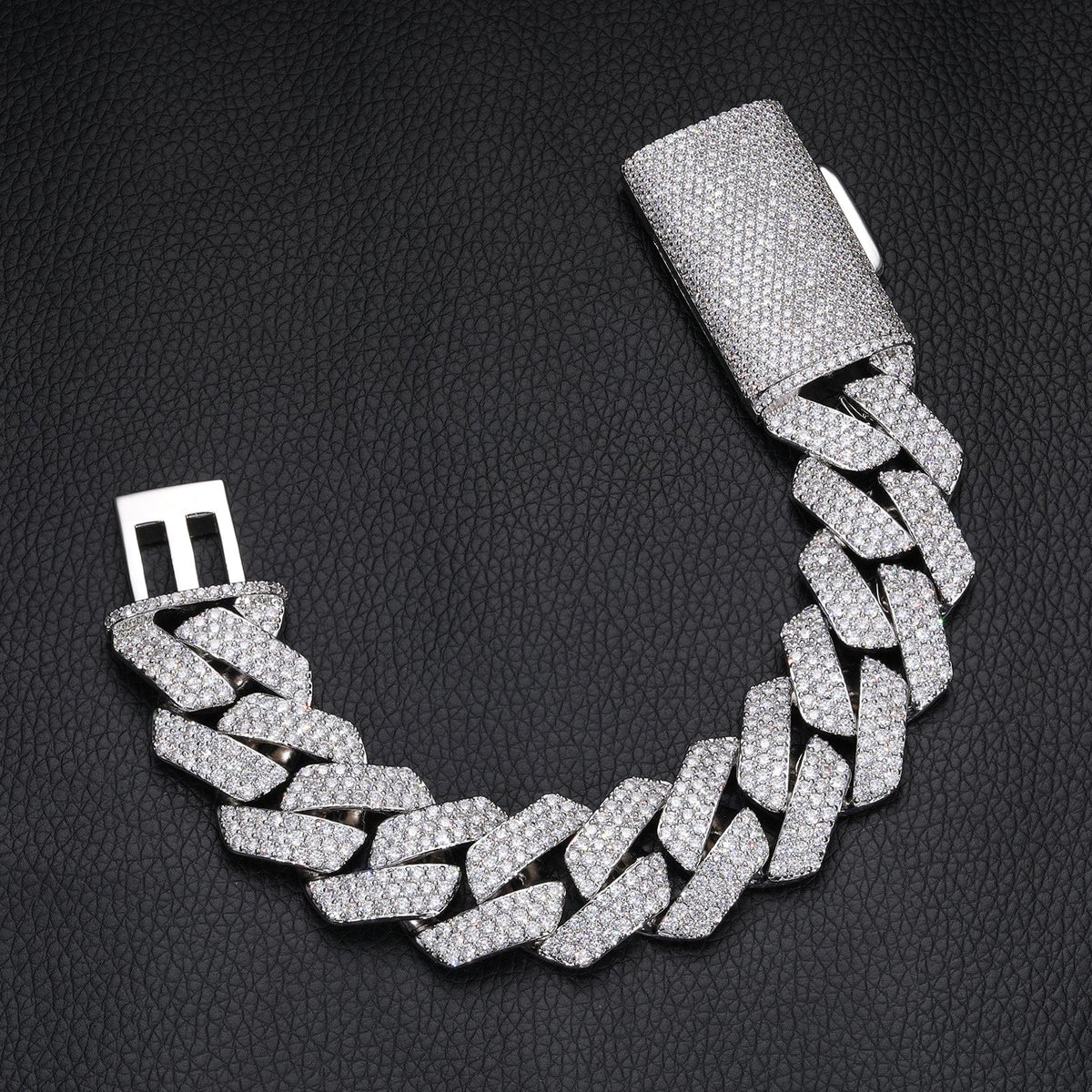 Nocta Vince Opal Pavé Cuban Chain Bracelet