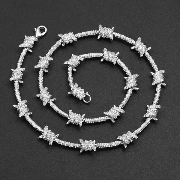 Nocta Vince Knotted-Bar Tennis Chain