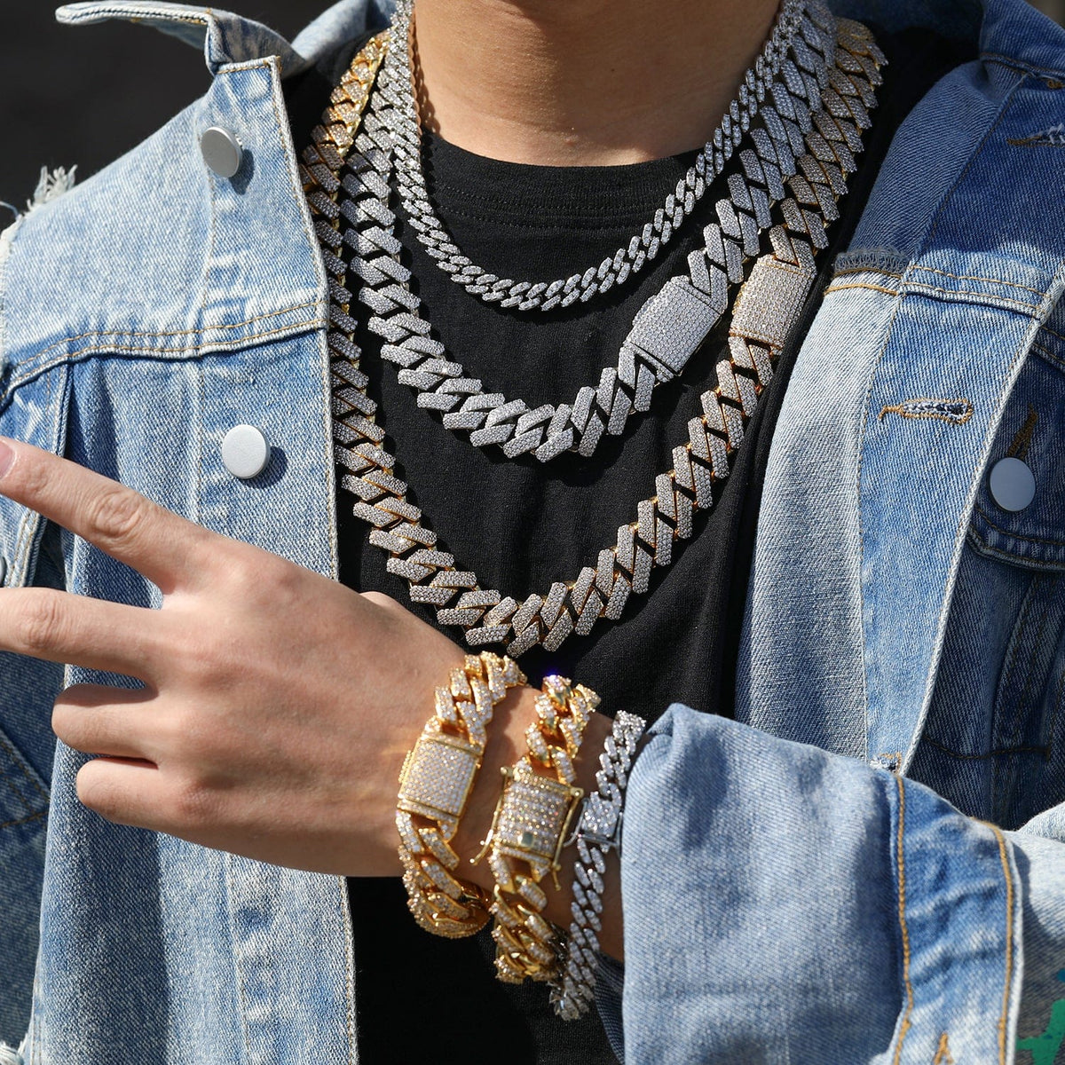 Nocta Vince Plano Pavé 20MM Cuban Chain