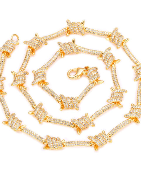 Nocta Vince Knotted-Bar Tennis Chain