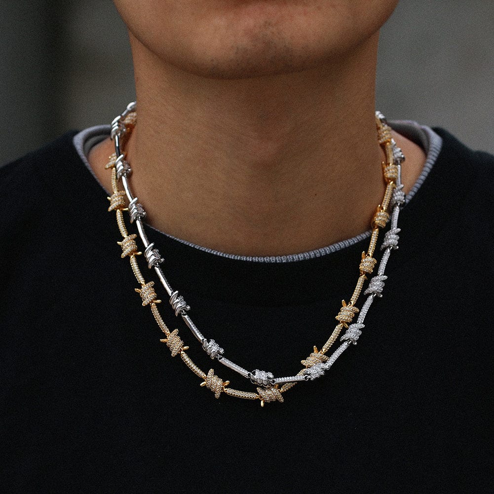 Nocta Vince Knotted-Bar Tennis Chain