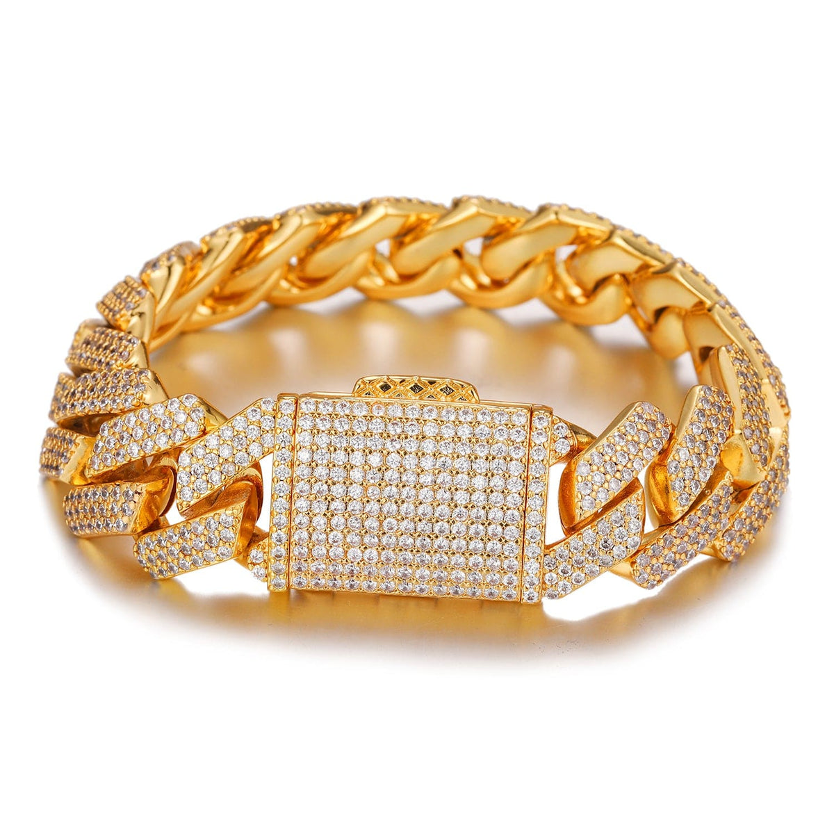 Nocta Vince Plano Pavé Cuban Bracelet