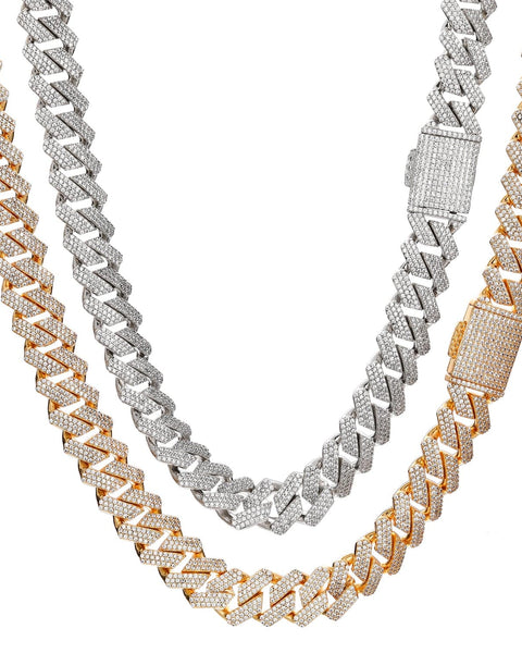 Nocta Vince Plano Pavé 20MM Cuban Chain