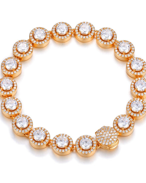 Nocta Vince Round Halo 10MM Tennis Bracelet