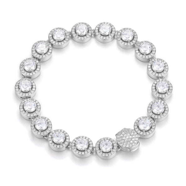 Nocta Vince Round Halo 10MM Tennis Bracelet