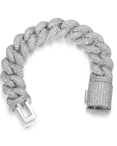 Nocta Vince Fluorite Pavé Cuban Bracelet