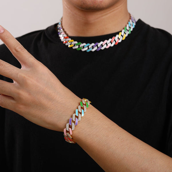 Nocta Vince Rainbow Enamel Bracelet