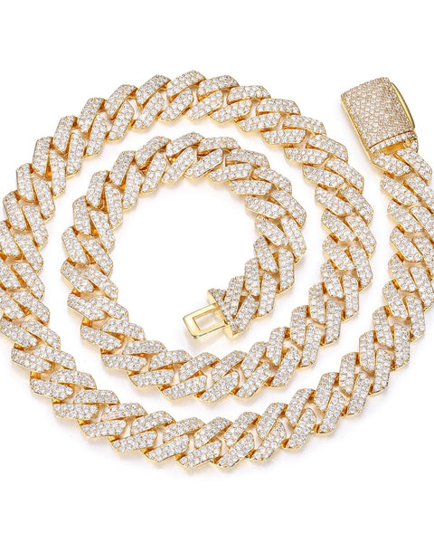 Nocta Vince Facet-Pave Cuban Chain