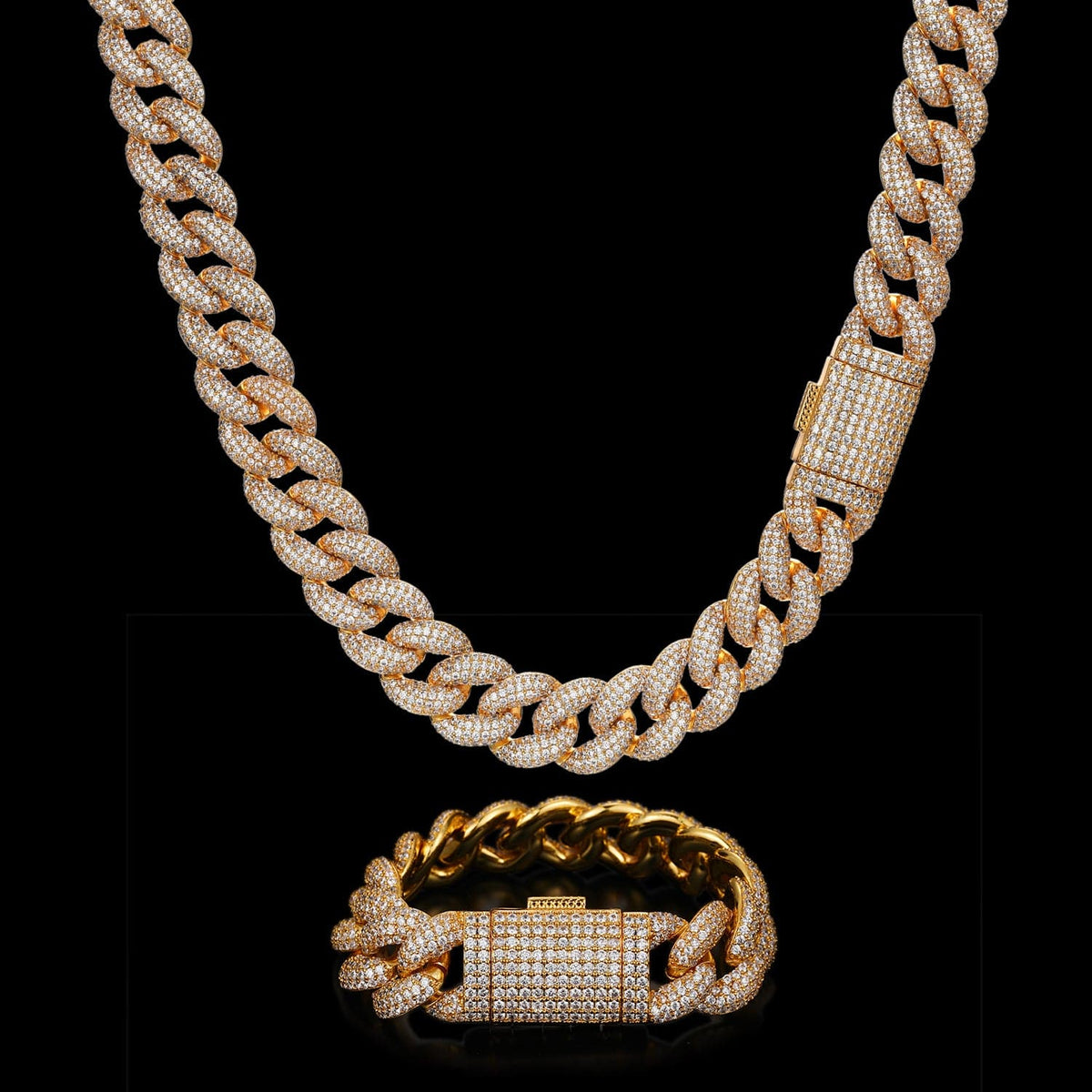 Nocta Vince Fluorite Pavé Cuban Chain