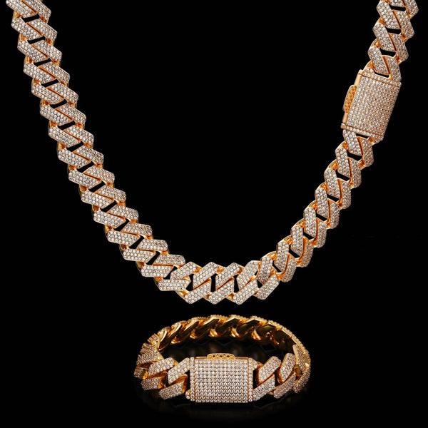 Nocta Vince Plano Pavé 20MM Cuban Chain