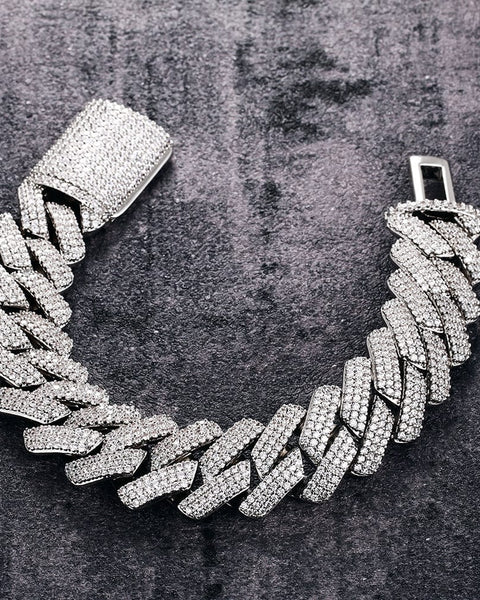 Nocta Vince Crestfall Pavé Link Bracelet