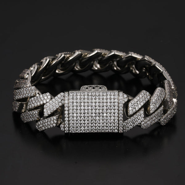 Nocta Vince Plano Pavé Cuban Bracelet