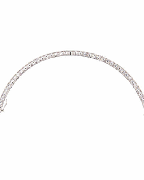 Nocta Vince Princess Cut 4 Prong Single Row Tennis Bracelet