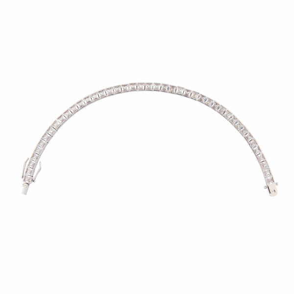Nocta Vince Princess Cut 4 Prong Single Row Tennis Bracelet