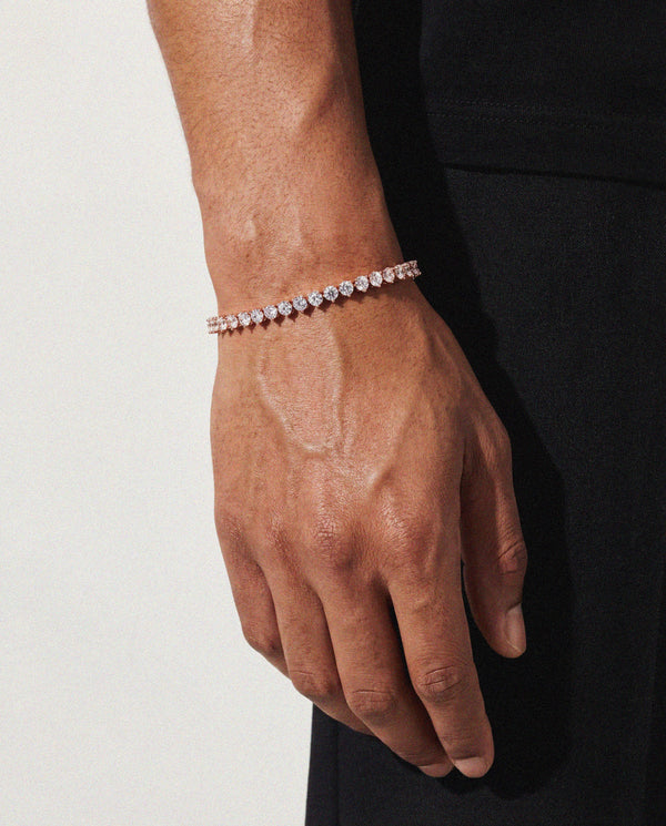 3 Prong Setting Tennis Bracelet