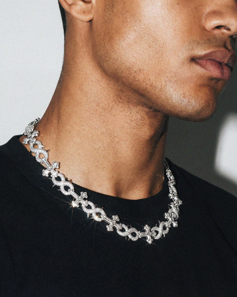 18MM Thorned Chrome Chain